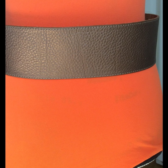 Bronze leather belt - Picture 4 of 5